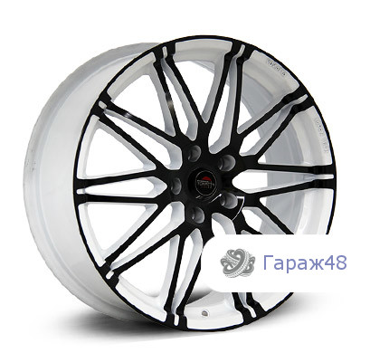 Yokatta Model-28 R18 / 8J PCD 5x114.3 ET 35 ЦО 60.1 Литые Белый с черными элементами